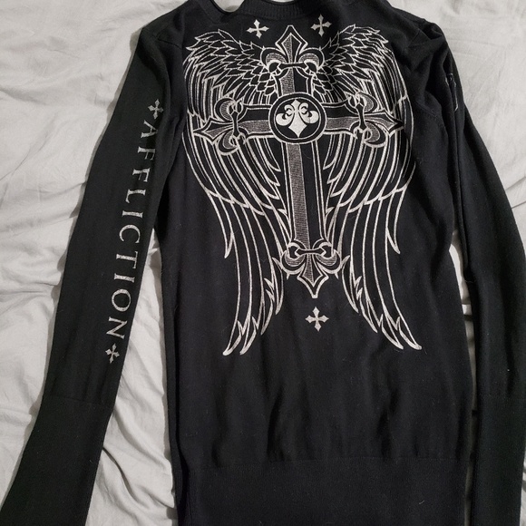 Affliction sweater Clearance